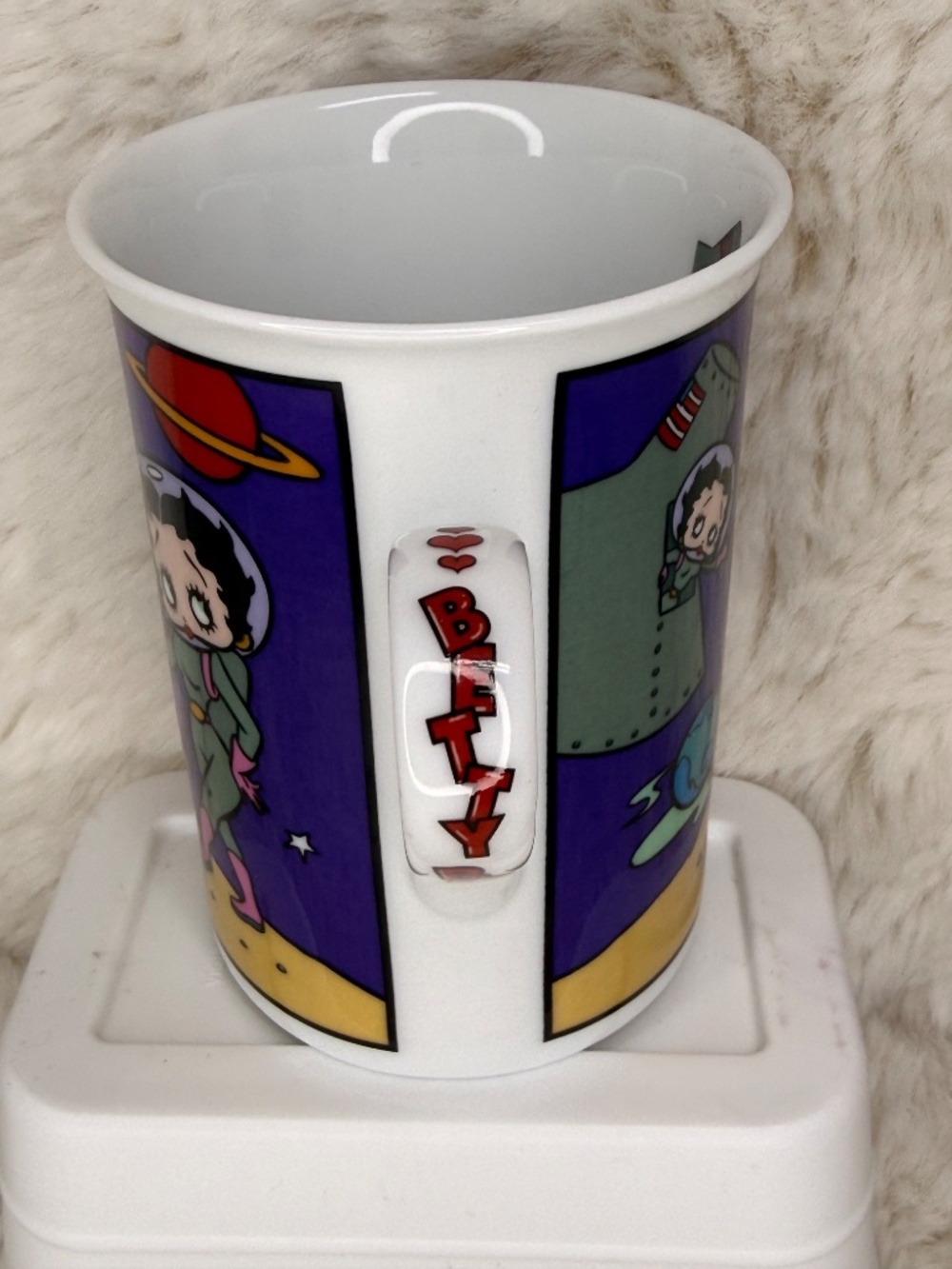 Betty Boop Coffee Cup/Mug "One Small Step For Betty" Astronaut Danbury Mint - Picture 2 of 8